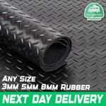 Campervan Products Heavy Duty Rubber Flooring Mat Roll – Non Slip - 3mm 5mm 8mm