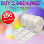 100 - 1000 Adhesive Dots Tape DIY Balloon Double Sided Glue Sticky Sticker UK