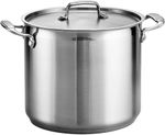 Stainless Steel Triply Stock ,Soup Pot Pan Brew boiling Stew  Cooking S.S. Lid