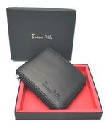 Mens Leather Wallet RFID Blocking Soft Genuine  Card Slots Id Window Coin Pocket