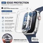 Clear watch screen protector Apple Cover 360 Protection for Series 10 9 8 7 6 5
