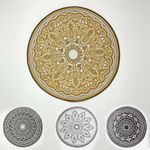 Round Outdoor Rug 6ft Circular Garden Mat Waterproof Plastic Patio Rug 180cm UV