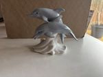 2 Dolphins Figurine