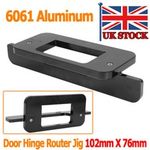 Door Hinge Router Jig 102mm X 76mm For Doors Hinge Installation - 6061 Aluminum