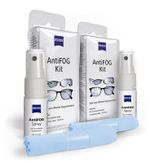 Zeiss Anti-Fog Kit Twin Pack 2 Cloths 2 Bottles Solution