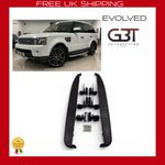 Side Steps Fits Land Rover Range Rover Sport L320 Running Boards 05-13 All Black