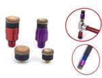 Professional PDR Paintless Dent Repair 4pc Fibre Crown Knockdown Tips + Adapters
