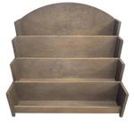 Stepped Display Rack Four-Tier Postcard Display Rack Countertop for Vendors