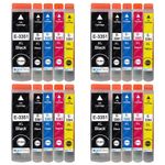 20 Ink Cartridges XL (Set) for Epson Expression Premium XP-530, XP-635, XP-7100