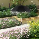 Plant Umbrella for Outdoor Telescopic Convenient Versatile Decor Sunproof Garden