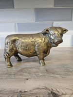 1880-1900s Rare Brass Bull Figure | Solid Brass Bull | Herefordshire Bull 3.8kg
