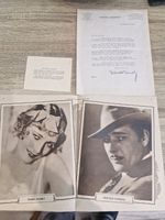 2 X " SAMUEL GOLDWYN" LETTER & CARD - REFERS TO VILMA BANKS /RONALD COLMAN 1920S