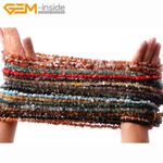 5-8mm Freeform Gemstone Nugget Chips Loose Beads For Jewellery Making 34" UK