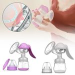 Manual Hand Breast Pump Mute Infant Breastfeeding Feeding Suction Tool Health