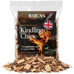 Kindling Wood for Log Burner/BBQ/Chiminea - Wood Chips Natural Firelighters, 10L