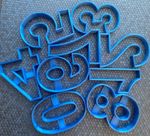 Cookie Baking Cutters Numbers 0 1 2 3 4 5 6 7 8 9 Number Birthday cake Icing UK