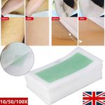 Hair Removal Paper Double Sided Cold Wax Strips Body Depilatory Patch Skin HOT