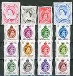 GIBRALTAR Definitives (FV £12.84) 2014/1999  16-Values to £3 MNH Part Stamp Sets