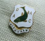 VINTAGE FISHING ANGLING ASSOCIATION CLUB BADGE PIN ENAMEL   