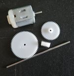  3v 3 volt 13100 Rpm DC Motor SHAFTS COGS GEARS 10MM  WORM GEAR MODEL PROJECTS