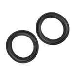(Black)Perforated Rubber Speaker Foam Edge 2pcs 6 Inch/156mm Surround Rings