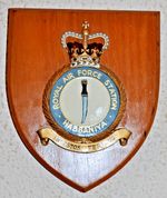 Royal Air Force Station Habbaniya mess wall plaque shield RAF