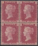 Sg43 1d plate 78 Block of four ALL UNMOUNTED MINT