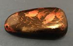 Vintage Lacquered and Hand Painted Stone / Paperweight