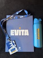 Rachel Zegler Olivier award winner Evita 2025 Souvenir Brochure, lanyard,bottle 