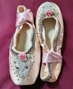 Cecilia Kerche Size 6 Embellished Satin Pointe Ballet Dance - WR/SH22/46