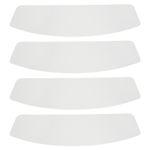 PVC Sandblasting Protective Lens 4Pcs Replacement Hood Cover Transparent