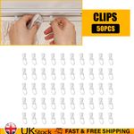 50x Heavy Duty  For DAF XF XG MERCEDES ACTROS CURTAIN HOOKS Slider CLIPS TRUCK