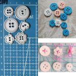Metal Cutting Dies Buttons Scrapbooking Embossing Paper Card Album Stencils DIY 