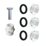 Water Softener Removal Kit 3/4" Inlet & Outlet Pipe Hose Blanking Caps & Plugs