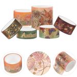 Decorative Washi Tape Rolls Assorted Colors Durable Masking Tape for Crafts