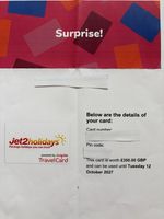 Inspire Travel Holiday/Travel Voucher Worth £350  Unused. Valid to 12/10/27 