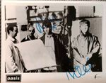 Noel & Liam Gallagher Genuine Autograph 10x8  WITH CERTIFICATE OF AUTHENTICITY 