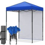 EAGLE PEAK Instant Pop Up Canopy with Adjustable Sun Wall 6x4 with Sidewall