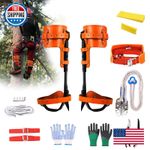 Rohseson Tree Climbing Gear Upgraded Tree Climbing Spikes Height Adjustable