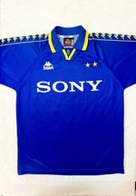 Juventus Away Football Shirt Vtg 1996-97 Kappa Gara L Sony Stars Made in Italy