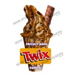 Twix C Ice Cream Sundae Sticker Decal KBG (Choose Size)
