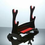 Japanese Samurai Sword Katana Holder Stand Quality Bright Assembled Rack Heavy
