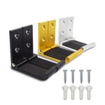 Folding Indoor Gun Racks with Padding Shotgun Rifle Hooks and Bow Wall Mount