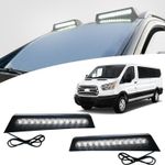 Roof Light Top Light Bar Cover with LED DRL Fits For Ford Transit 2013-2026