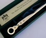 ENGLISH STERLING SILVER MASTER CUTLER SKEWER LETTER OPENER 1998 BOXED