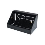 TEW Black Double PVC Pedestal Box - TEW3LAG2BK