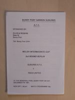 Burry Port Garden Suburbs v Risca United, Welsh Intermediate Cup, 1991/2