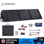 100W Watt 12V Portable Foldable Solar Panel Kit Camping Charger Power Station RV