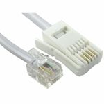 5m RJ11 to BT Modem Cable Lead SKY BOX Phone Plug BT Socket 4 PIN Crossover