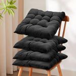4X Chair Seat Pads Cushions Tie on Dining Garden Kitchen Chair Outdoor Indoor UK